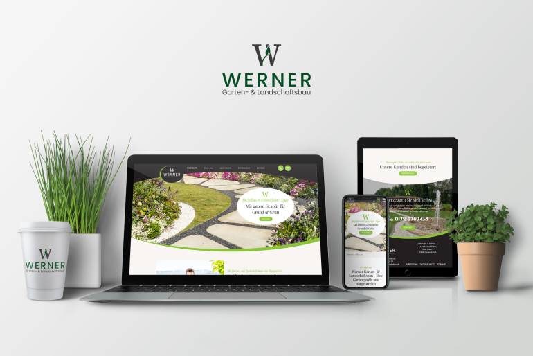 Internetseite Werner Gartenbau und Landschaftsbau