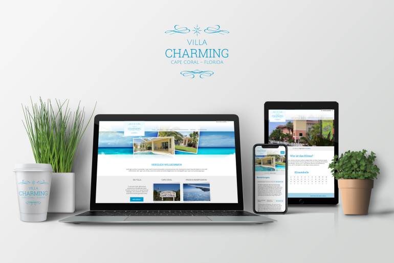 Internetseite Villa Charming