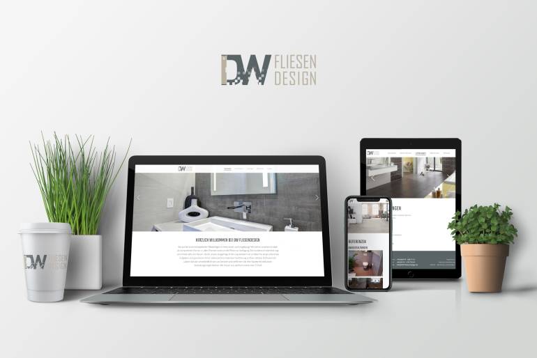 Internetseite Fliesenlegerbetrieb DW Fliesen Design