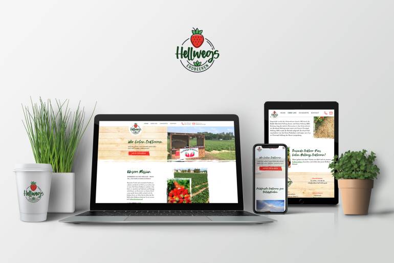 Internetseite Bernhard Hellweg Erdbeerplantagen