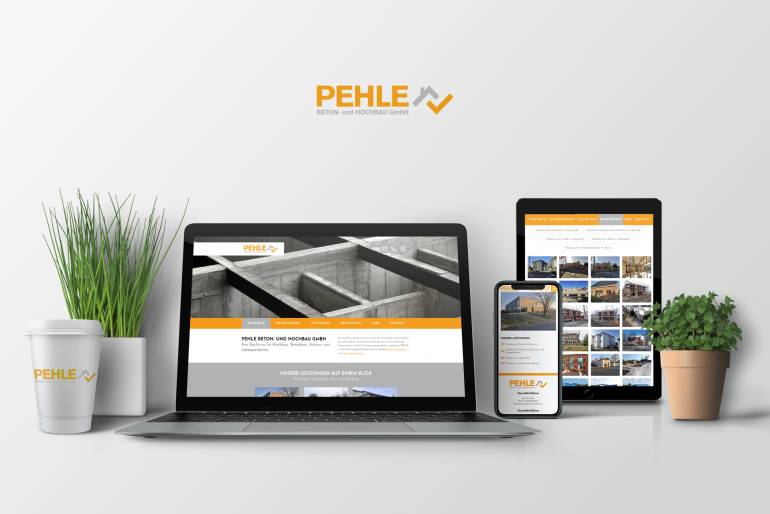 Internetseite PEHLE BETON- und HOCHBAU GmbH