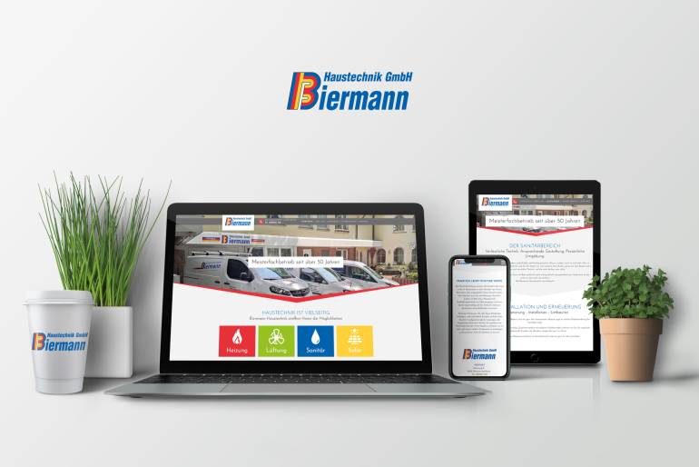 Internetseite Biermann Haustechnik GmbH