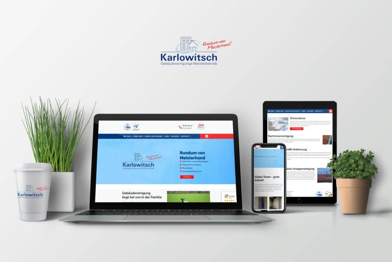 Internetseite Gebaeudereinigungs-Meisterbetrieb Karlowitsch
