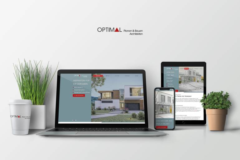Internetseite OPTIMAL Planen & Bauen